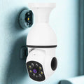 WiFi Bulb Security Camera – 1080P, 360° Pan/Tilt, Color Night Vision & Two-Way Audio