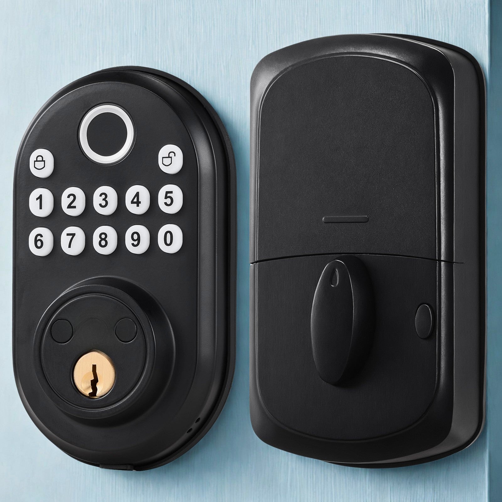 Smart Fingerprint Door Lock – Keyless Entry with Password & Key Access