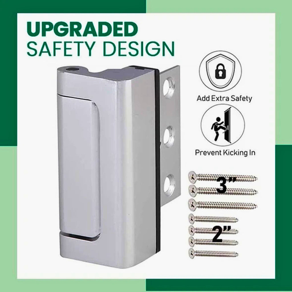 Door Reinforcement Lock – Heavy-Duty Aluminum Security Bar | 3 Colors
