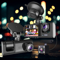 Dual Lens Dash Cam — HD 1080P Front, Rear & Interior Recording with G-Sensor