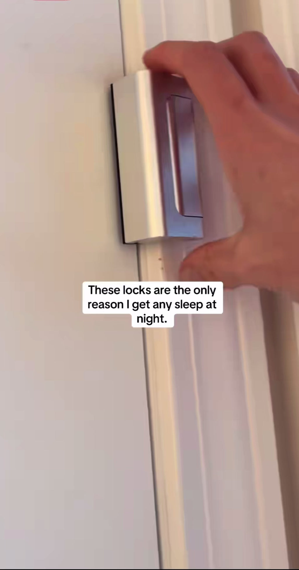 Door Reinforcement Lock – Heavy-Duty Aluminum Security Bar | 3 Colors